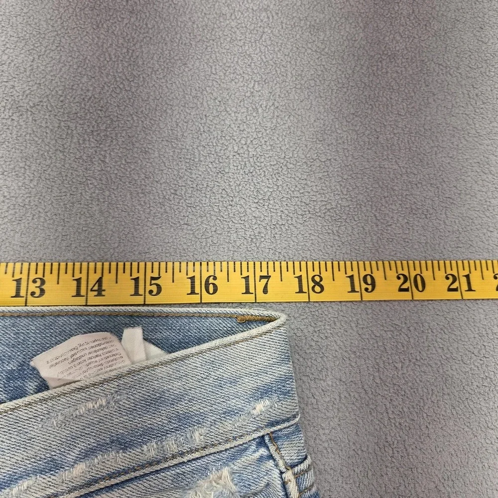 Calvin Klein‎ Selvedge Jeans Mens Blue Light Dirty Wash Straight Leg Fits 34x32